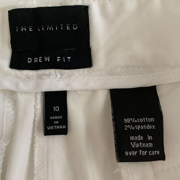 The Limited Drew Fit White Women's Stretch Shorts Size 10 - Picture 8 of 8
